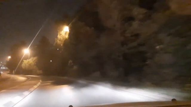 Ночной Иерусалим. Обзор дороги. Израиль.il смотреть онлайн