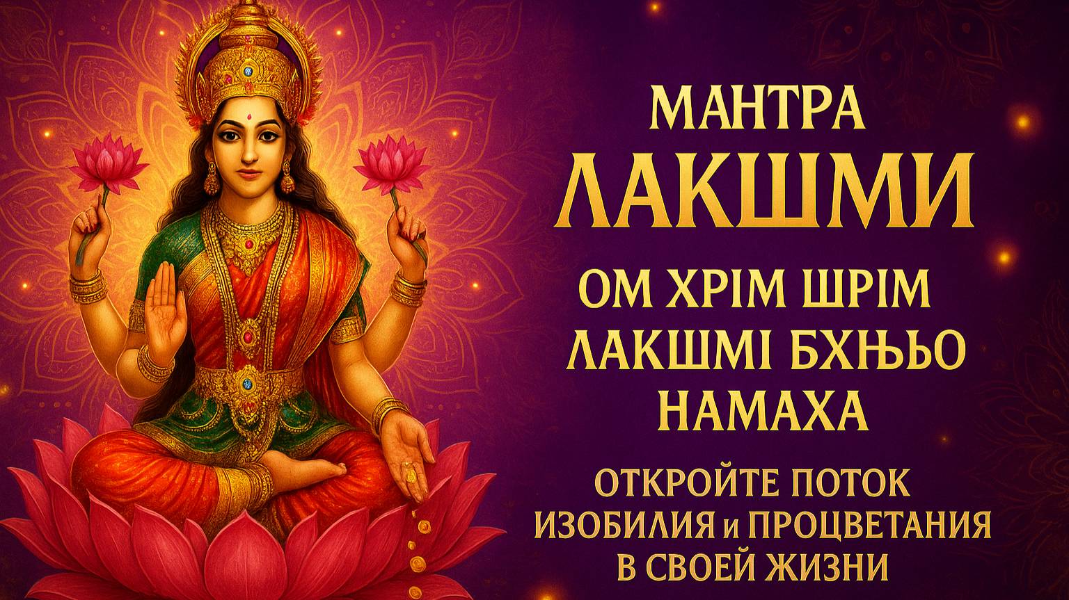💰 МАНТРА ЛАКШМИ ДАЁТ ДЕНЬГИ? Ом Хрим Шрим РАБОТАЕТ! Изобилие с 1 прослушивания → смотреть онлайн