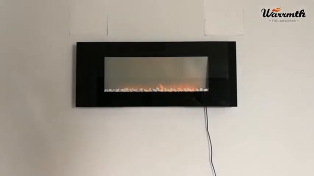 Wall-mounted Electric Fireplace with Bluetooth Function | Warrmth EFA-480 смотреть онлайн