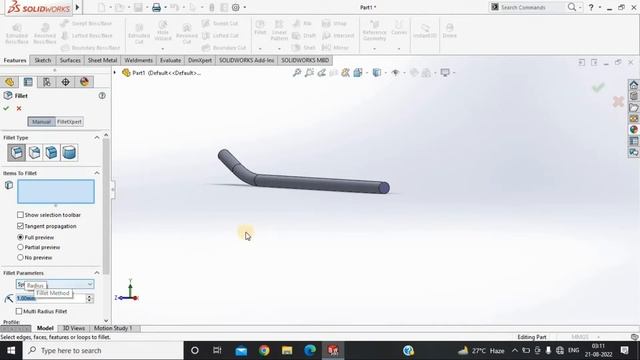 HOW TO MAKE RC HELICOPTER IN SOLIDWORKS ( landing leg ) PART 18 // DRONE in Solidworks смотреть онлайн