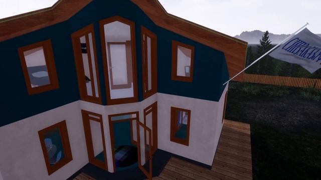 Визуализация экстерьера дома в Archicad + TwinMotion ( Exterior visualization )