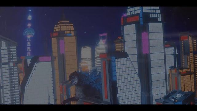 Godzilla 3D Blender Animation || Godzilla in Shanghai City #shorts смотреть онлайн
