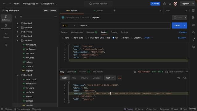 086 Demo of default CSRF protection inside Spring Security смотреть онлайн