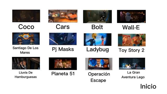 Coco - Cars - Bolt - Wall-E - La Gran Aventura Lego 12 En 1 DVD Menu Pirata смотреть онлайн