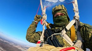 Прыжки с парашютом Д-10, высота 800м, а/д Волосово МГАК ДОСААФ 23 февраля 2025г (44, 45 и 46 прыжки)