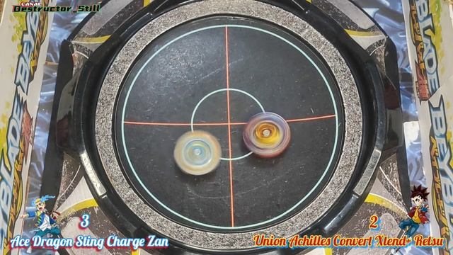 Ace Dragon Sting Charge Zan Vs Union Achilles Convert Xtend+ Retsu - Beyblade Burst GT (Gatinko) смотреть онлайн