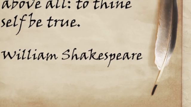 To Thine Own Self Be True - Polonius To Laertes, Hamlet Act 1 Sc3 смотреть онлайн