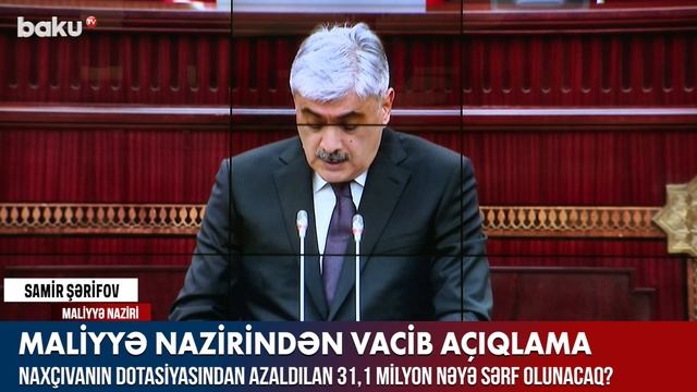 Maliyyə nazirindən vacib açıqlama - BAKU TV смотреть онлайн