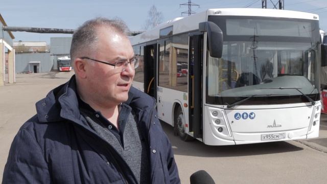 МАЗ поставил новый автобус среднего класса для тест-драйва в Смоленске. смотреть онлайн