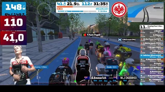 Podium Finish - Zwift Race Chasing Tour Pink Stage 18 Greater London Flat CAT C смотреть онлайн