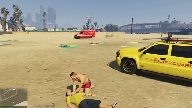 GTA 5 Rescue Mod SP #2 - Improv Lifeguard смотреть онлайн