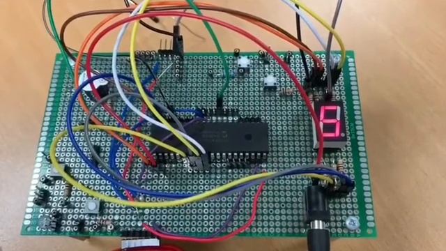 7 segment LED display counting numbers 0 to 9 смотреть онлайн