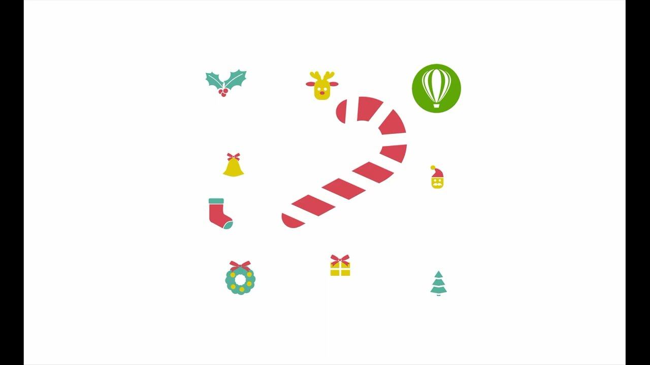 Новогодние иконки в CorelDRAW. Карамельная трость смотреть онлайн