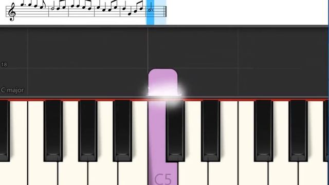 Easy Song: How to Play Clementine - Piano Tutorial playing notes for melody with music notes смотреть онлайн