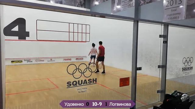 Сквош турнир 14/02/2022 Теремки. Удовенко - Логвинова смотреть онлайн