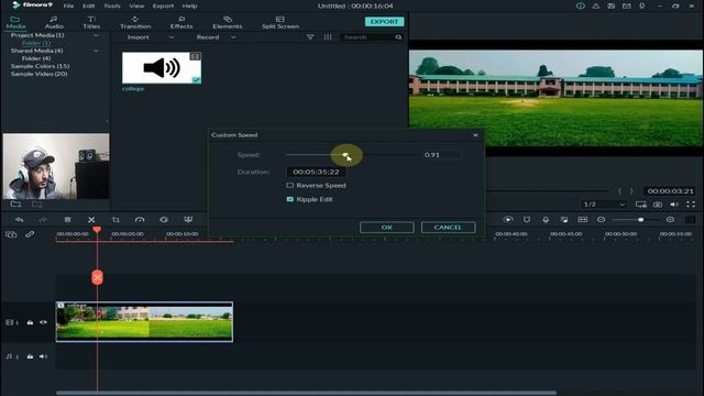 Wonder filmora /Class 4/ Transition, speed duration, reverse video смотреть онлайн