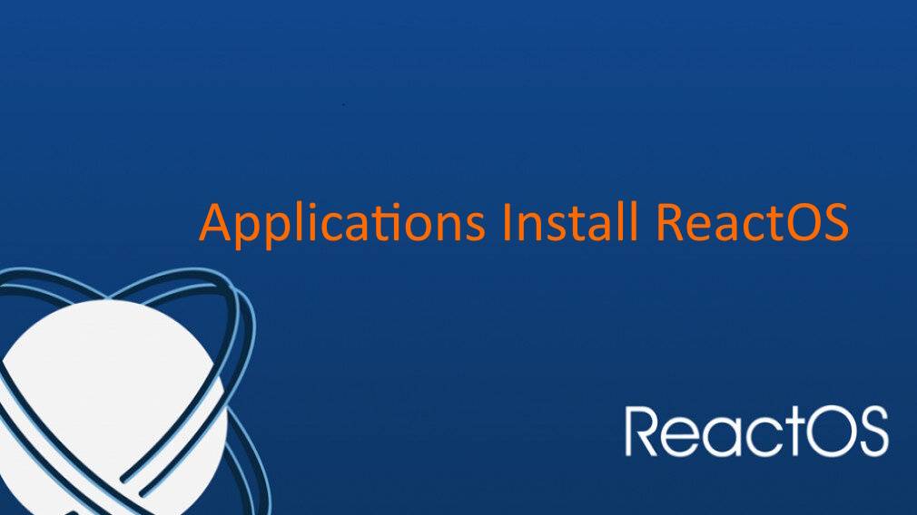 ReactOS Install Applications