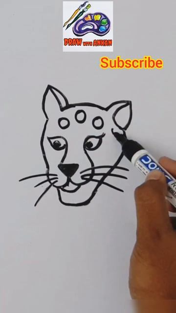 Leopard drawing easy #draw_with_ankan #viral #shorts #ytshorts #viralytshorts смотреть онлайн