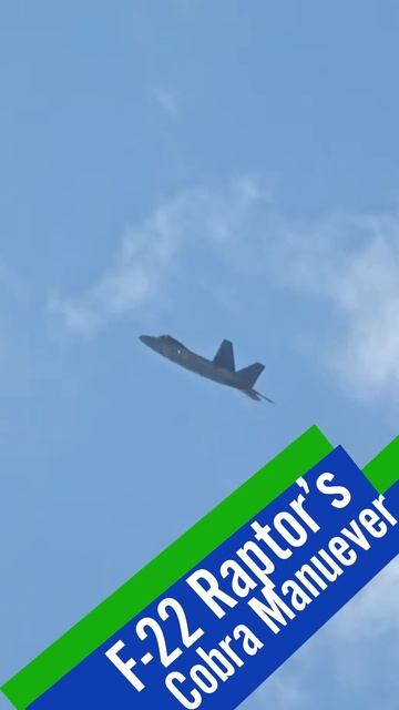 The F-22 Raptor's Cobra Manuever #shorts #usaf