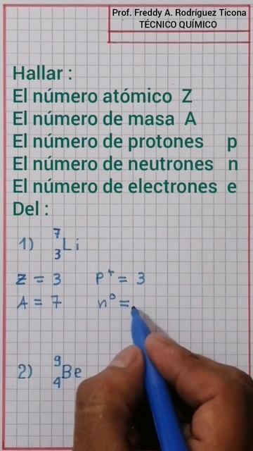 QUÍMICA: Número atómico y número de masa, de un elemento químico. смотреть онлайн