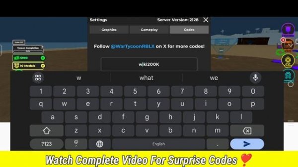 [F-16+ TRADING]WAR TYCOON CODES JUNE 2024 - ROBLOX WAR TYCOON CODES - WAR TYCOON CODES