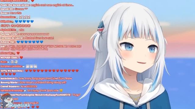 GAWR GURA ACCIDENTALLY SHOWS REAL FACE ON STREAM!!...