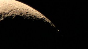 Луна через Подзорную трубу ТУРИСТ-3 20х50, СССР 1989, ЛЗОС