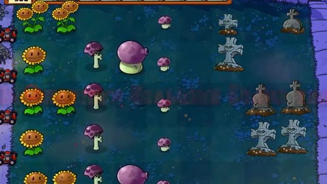 Растения против Зомби: Выживание Ночь (Сложно) (1-2 волна) смотреть онлайн