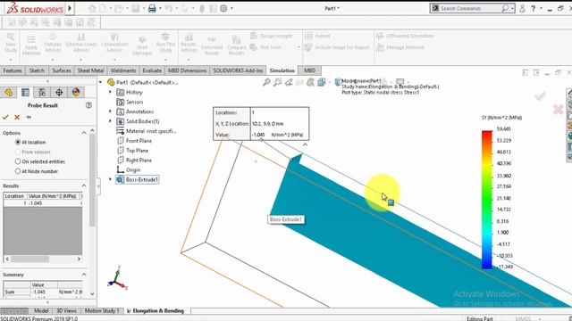 Solidworks simulation : Section Clipping Method (best way to explore results) смотреть онлайн