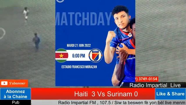 Haiti  3   Surinam 0
