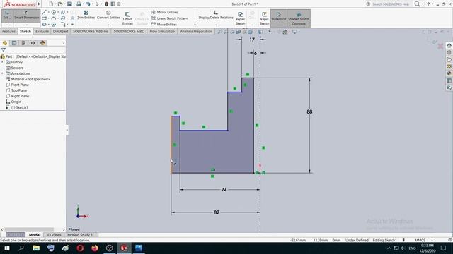 SOLIDWORKS tutorial 101- Simple practice for beginners part 6 смотреть онлайн