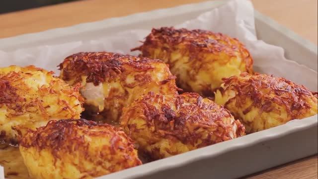 Сочные куриные грудки с картофелем смотреть онлайн