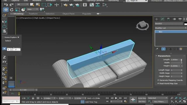 Modeling a sofa in 3DS Max part 1 смотреть онлайн