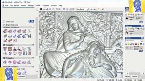 Artcam ,mach3    cnc 3d # حفر صوره