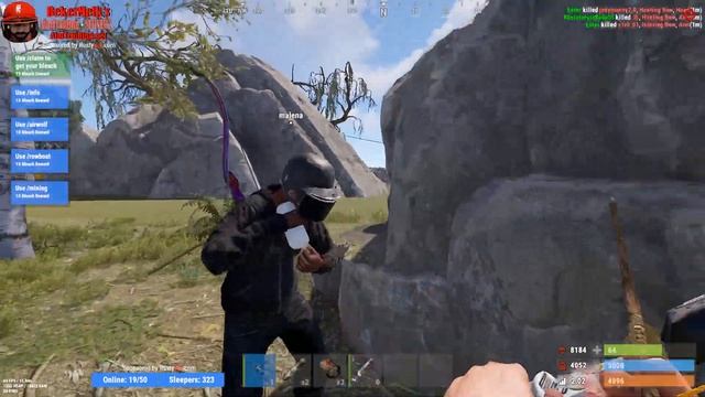 КАК ТРЕНЯТ ЛУК 20К ЧАСОВ ЛЮДИ RUST