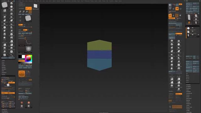 ZBrush TIP : A Tri-Part Curve Brush from a Flat Mesh. смотреть онлайн