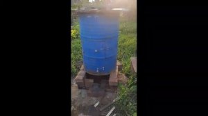 Коптильня из бочки. Копчение мясо быстро и просто.