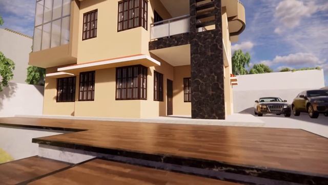 Exterior House Design Ideas | Sketchup | Enscape | 3D design | 3D render смотреть онлайн