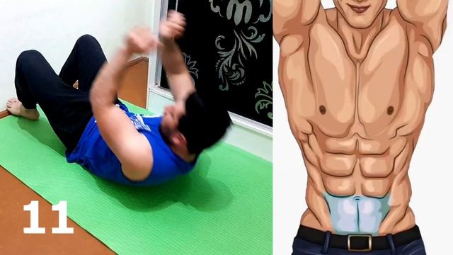 5 Minutlik press chiqarish mashqlari uy sharoitida | Bir kunda bir mahal | Прес чикариш усуллари смотреть онлайн