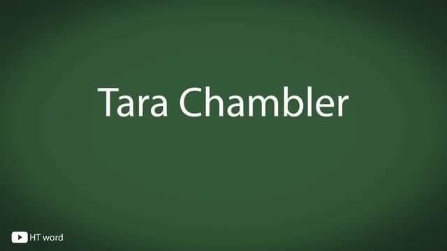 How to pronounce Tara Chambler [The walking dead] смотреть онлайн