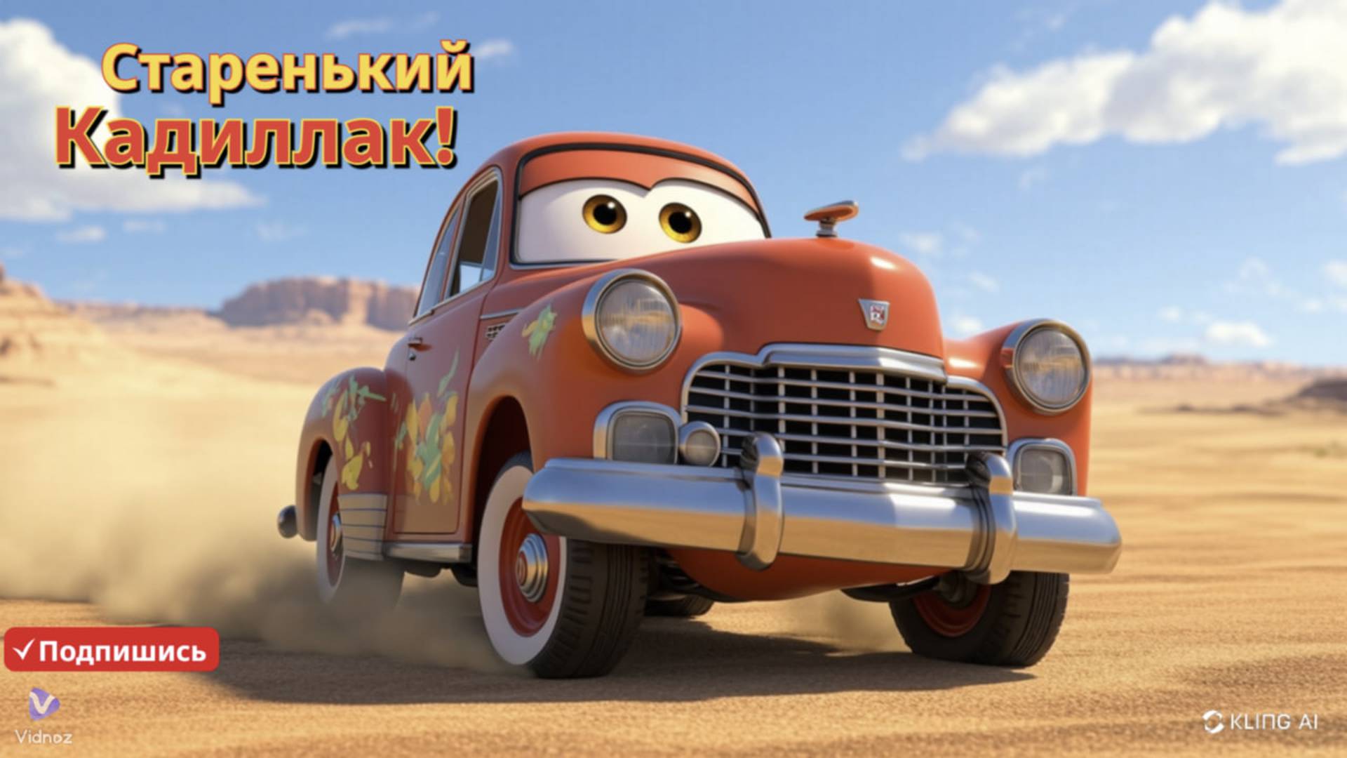 🏜️ Приключения в пустыне: старенький Кадиллак 🚗💨 смотреть онлайн