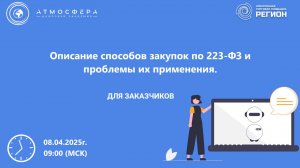 Описание способов закупок по 223-ФЗ и проблемы их применения