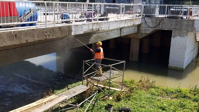 Solaron Construct - Hidrosablare estacada la Dunare in Braila смотреть онлайн