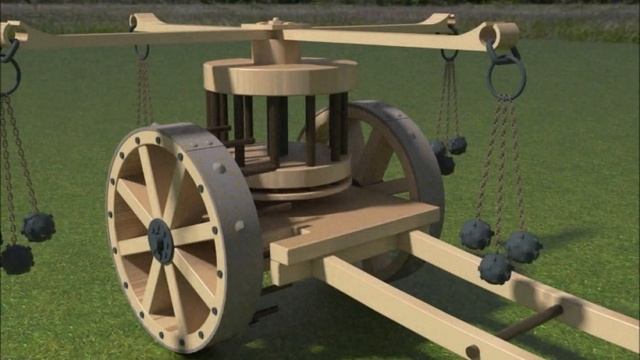 Sketchup animation - war machine - "Leonardo da Vinci" смотреть онлайн