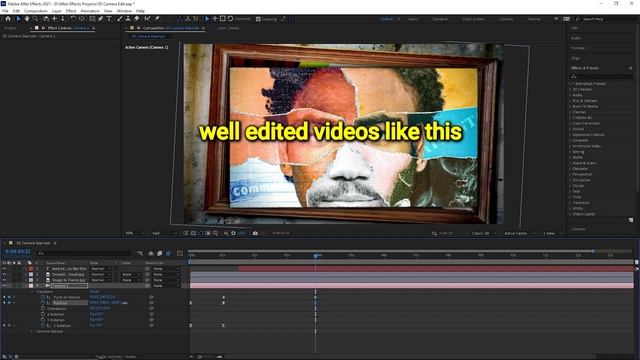 How To Use The 3D Camera In After Effects смотреть онлайн