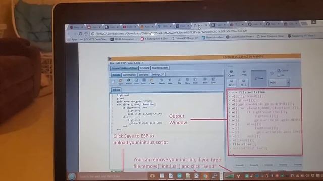 ESPlorer v.2.0rc2 and NodeMCU firmware Programmer смотреть онлайн