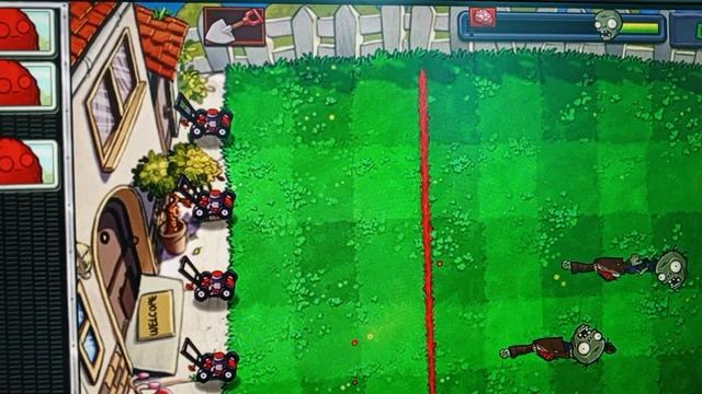 Играем в Растения против зомби,дошли до День 8 Уровень