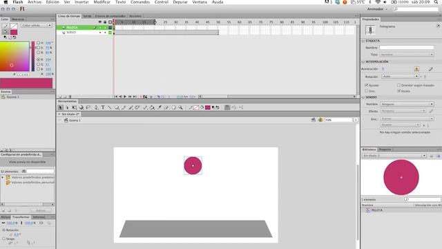 Tutorial Adobe Flash - Cómo hacer una pelota botando en el sitio смотреть онлайн