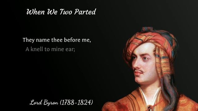 When We Two Parted - Lord Byron смотреть онлайн
