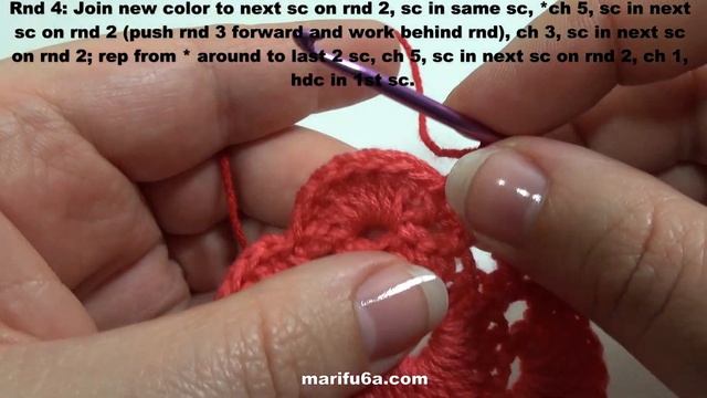 crochet 3D tulip flower free pattern by marifu6a смотреть онлайн